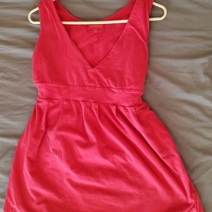 Cotton summer little pink dress